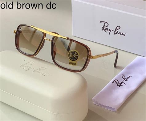 Ray-Ban RB Stylish Super Hit Brown Shade & Gold 4413 Square Causal Lat ...