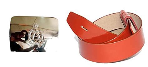 Buy Men's Leather Police Uniform Belt with Buckle- UP POLICE at Amazon.in