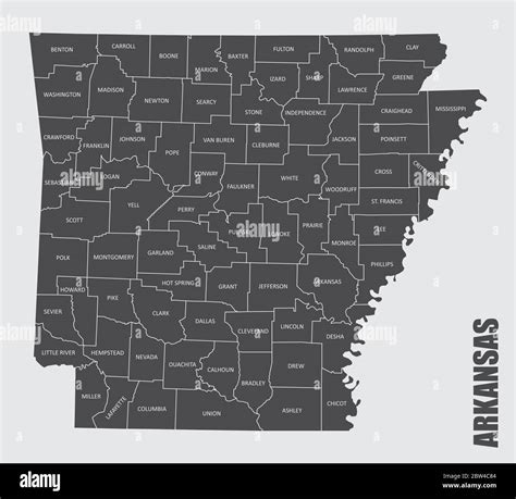 Arkansas County Map With County Seats at Jake Woolley blog