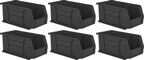 Hudson Exchange 11" x 5-1/2" x 5" (6 Pack) Plastic Stackable Storage ...