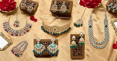 ZAVERI PEARLS Green Dazzling Stones Austrian Diamonds Embellished ...