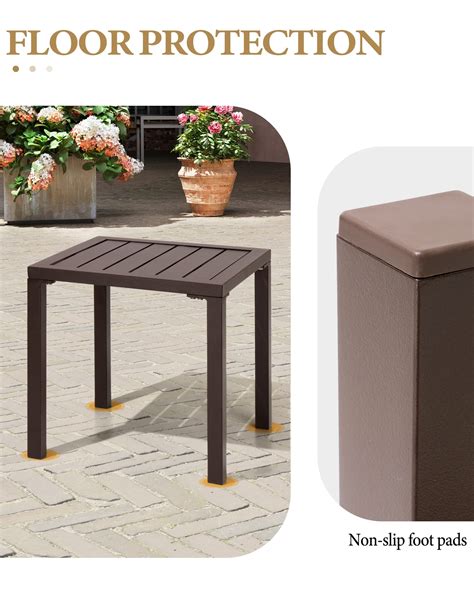 Snapklik.com : Aluminum Outdoor Side Table Set Of 2, Pool Lounge Chair ...