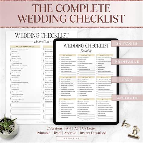 Image result for Wedding Checklist PDF