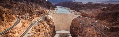 Download wallpaper mountains, river, dam, Colorado, canyon, panorama ...