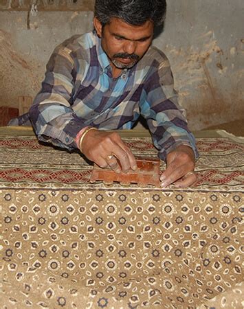 Ajrakh Printing Rajasthan | Original Ajrakh Print Barmer | Traditional ...