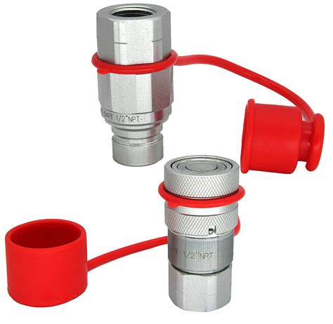 Buy 1/2inch Skid Steer Bobcat Flat Face Hydraulic Quick Connect ...