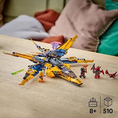 LEGO NINJAGO Ras and Arin's Super Storm Jet Building Toy 71833