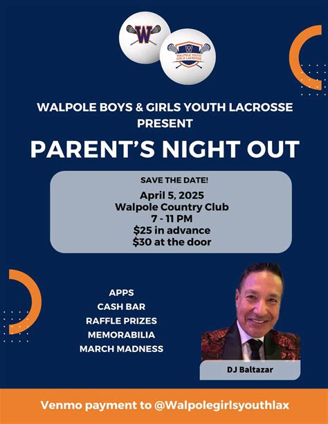 Walpole Boys & Girls Youth Lacrosse Parents Night Out, Walpole Country ...
