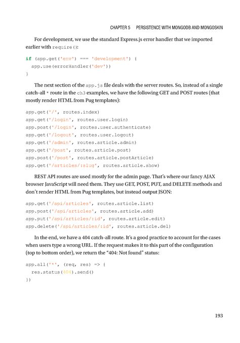 Practical hard-7 - For development, we use the standard Express error ...