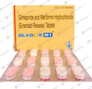 GLADOR M 1MG TABLET 15'S : View Price, Combination and Alternatives ...