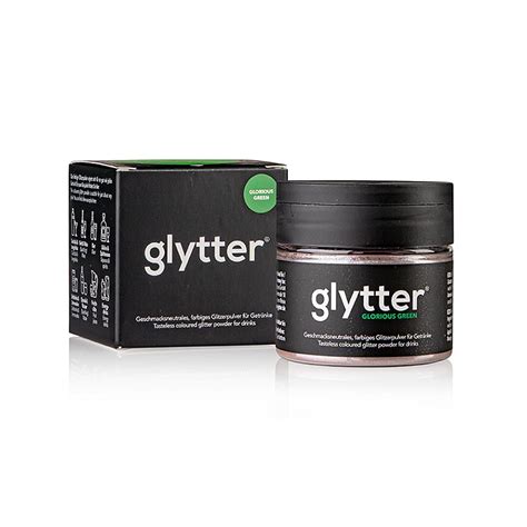 glytter Glorious Green, Lebensmittelglitzerpuder, (Grün), 10 g, Pe-dose ...