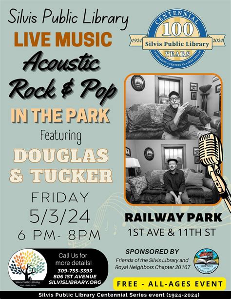 Acoustic Rock & Pop in the Park with Douglas & Tucker, Railwaypark and Gazebo 1st Avenue and ...