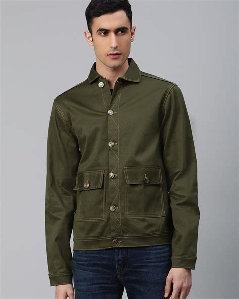 Mens Green Denim Jacket at Alfred Wilford blog