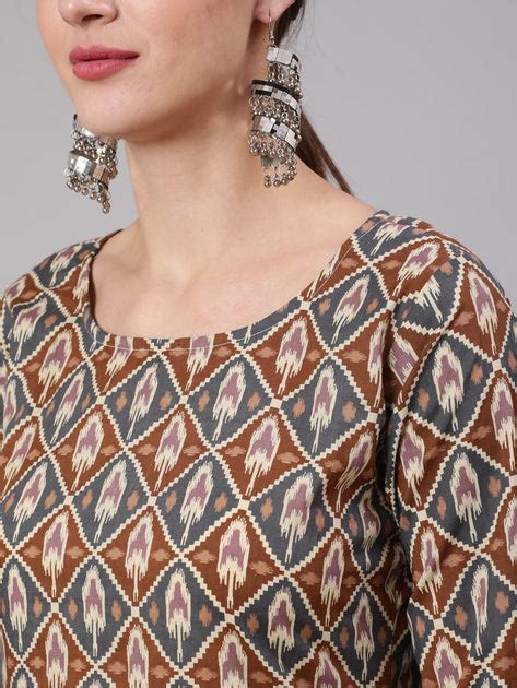 Women Multi Geometric Printed Straight Kurta With Palazzo – Nayo Clothing
