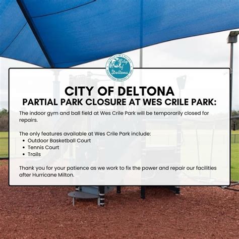 The indoor gym and ball field at Wes Crile Park will be temporarily ...