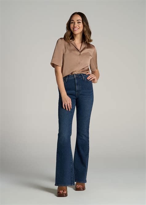Chloe High Rise Flare Jeans for Tall Women | American Tall