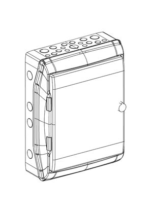 Mureva Modular Enclosure 2x12 modules - 3D CAD | Schneider Electric