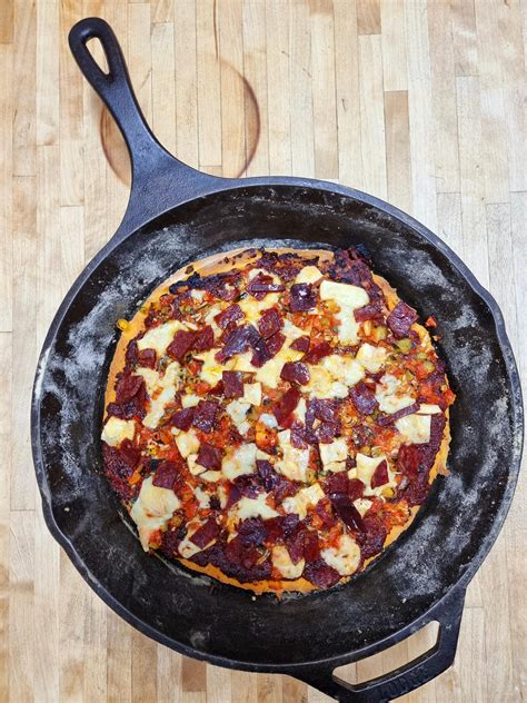 Decided to get on the bandwagon: Spanish pizza with chorizo, Spanish sheep cheeses and patatas ...