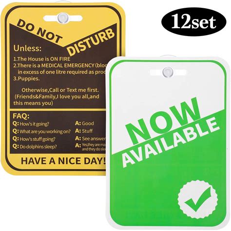 Buy 12 Pieces Do Not Disturb Signs Now Available Privacy Signs with 12 ...