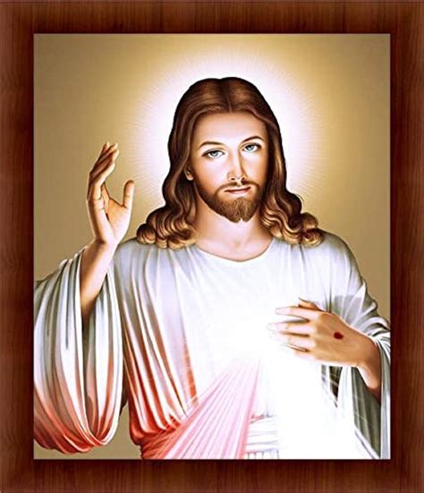 Awesome Antique Framed of The Most Blessed GOD Secret Heart Jesus ...