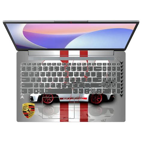 Porsche GT3 White Stripes 3D Embossed Laptop Skin | Buy Online Now ...