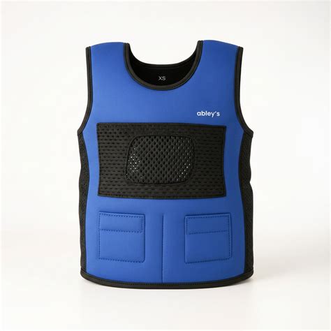 Abley’s Weighted Vest for Kids | 2lb and 3lb Removal Weights | Blue