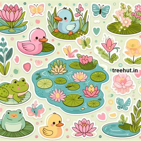 Printable Pond Stickers and 10 Craft Activities for Kids, Adults ...