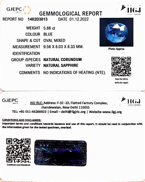 5.86/CT Natural Blue Sapphire with Govt Lab Certificate-BLUSA9V | Gem ...