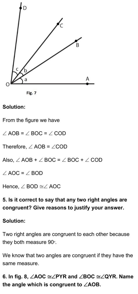 RD Sharma Class 7 Maths Chapter 16 – Congruence Exercise 16.1 - RD ...