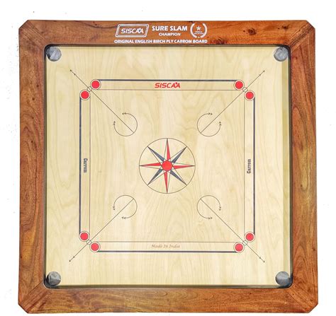 SISCAA Sure Slam Carrom Board - Approved by Carrom India | Ubuy