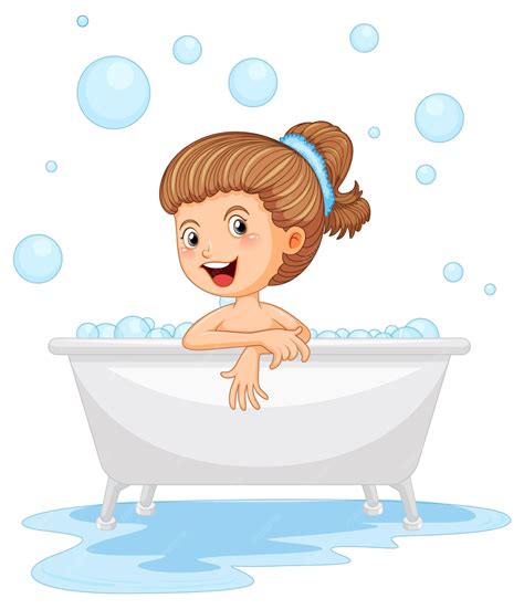 Taking A Bath Clip Art