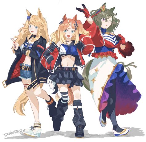 gold city, tap dance city, and espoir city (umamusume) drawn by ummsm ...