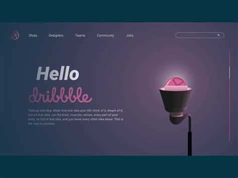 Dribble Mobile App login and Signup Concept by Abu Sufian on Dribbble