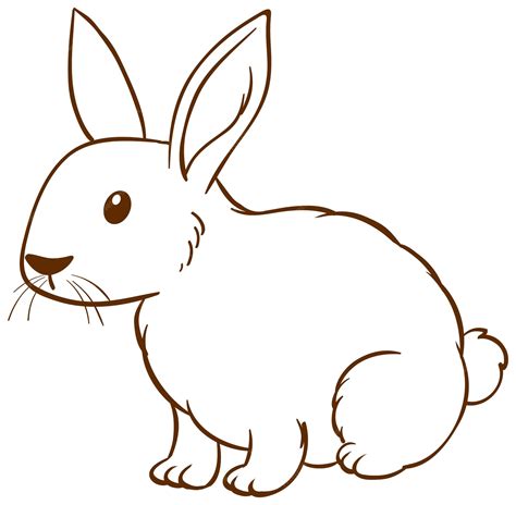 Rabbit Profile Clip Art