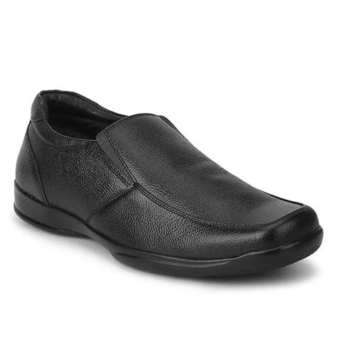 Buy Red Chief Black Leather Formal Slip on Shoes for Men_Size 10_UK ...