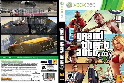 Gta 5 Xbox 360 Cover Back