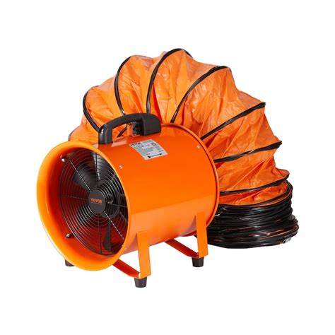 VEVOR 12 inch Heavy Duty Cylinder Fan with 33ft Duct Hose 2 -Speed ...