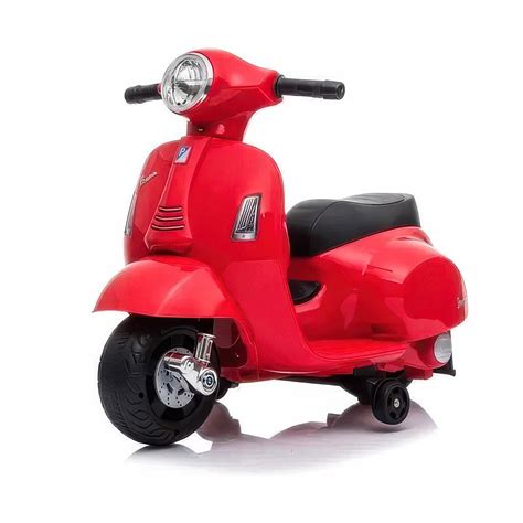 Mini Vespa Kids Electric 6V Battery Powered Motorbike Ride-on - Red ...