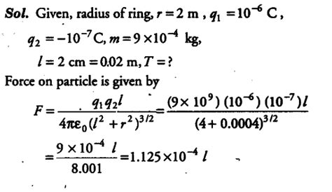 A thin fixed ring of radius 2 m has a positive charge - CBSE Class 12 ...