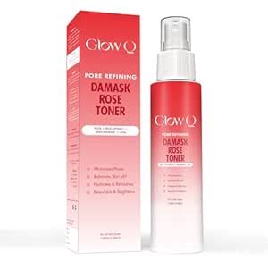 GLOW Q Pore Refining Damask Rose Water Toner for Face|Rose Toner Spray ...