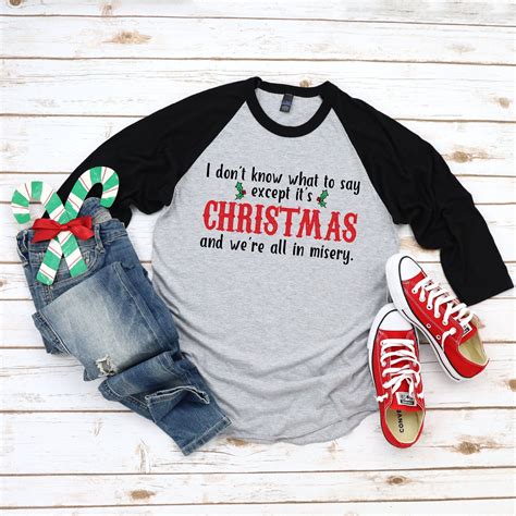 Christmas Vacation Shirt, Funny Holiday Shirt, Funny Christmas Raglan ...
