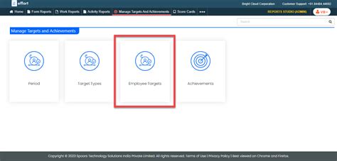 Create Targets to Employee