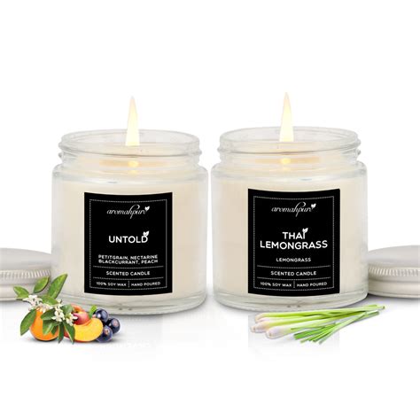Buy Luxury Glass Jar Scented Candles | Hexa, Octa & Round Jars – Aromahpure