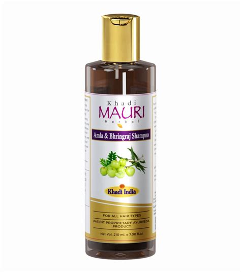 Buy Khadi Mauri Herbal Amla and Bhringraj Herbal Shampoo - Prevents ...