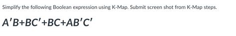 K Map to Boolean Expression 的图像结果