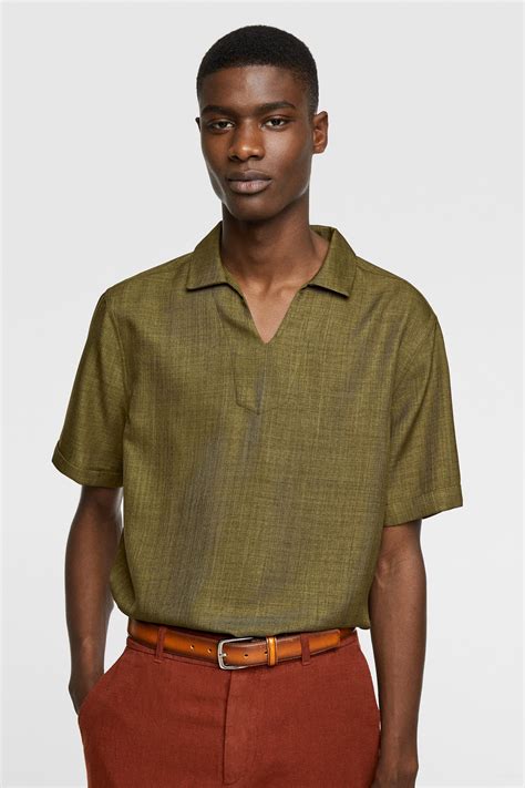 POLO SHIRT - Collection-SUMMER LINEN-MAN | ZARA United States | Polo ...