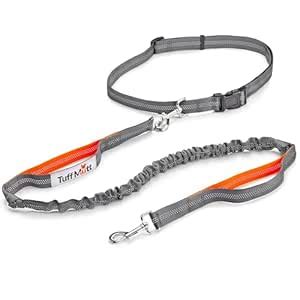 Tuff Mutt Hands Free Dog Leash for Walking Running Hiking, Waist Leash ...