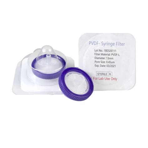 Chempure® Syringe Filter with outer ring, Polyvinylidene Fluoride (PVDF ...