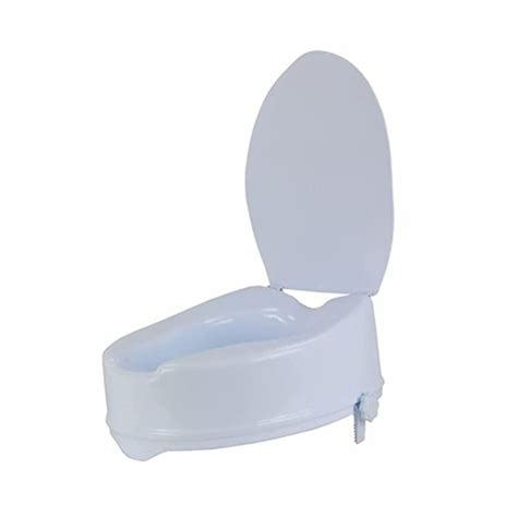 Vissco Elevated Commode Seat With Lid 6 inch - Cureka