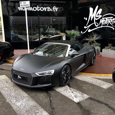 Audi R8 Spyder Matte Black